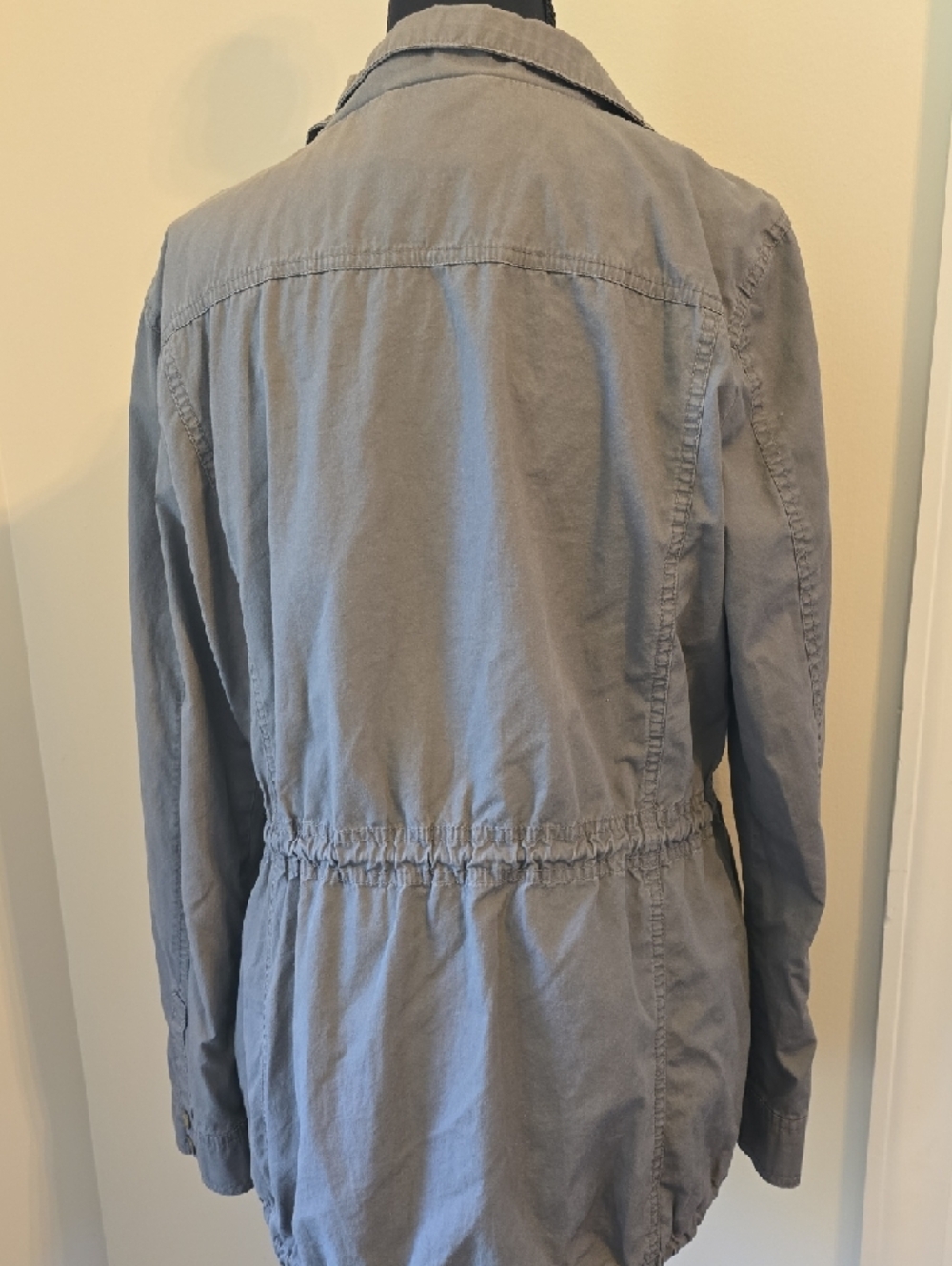 Express Utility Drawstring Waist Jacket - Olive - Picture 4 of 6